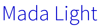 Mada Light 字体